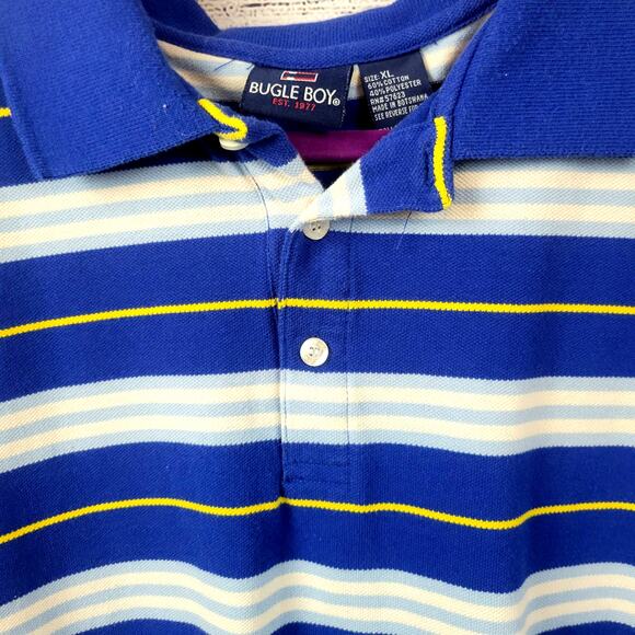 Bugle Boy Striped Polo Size Boy's XL - Picture 2 of 5